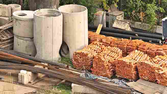 مواد ساختمانی آجر و سیمان